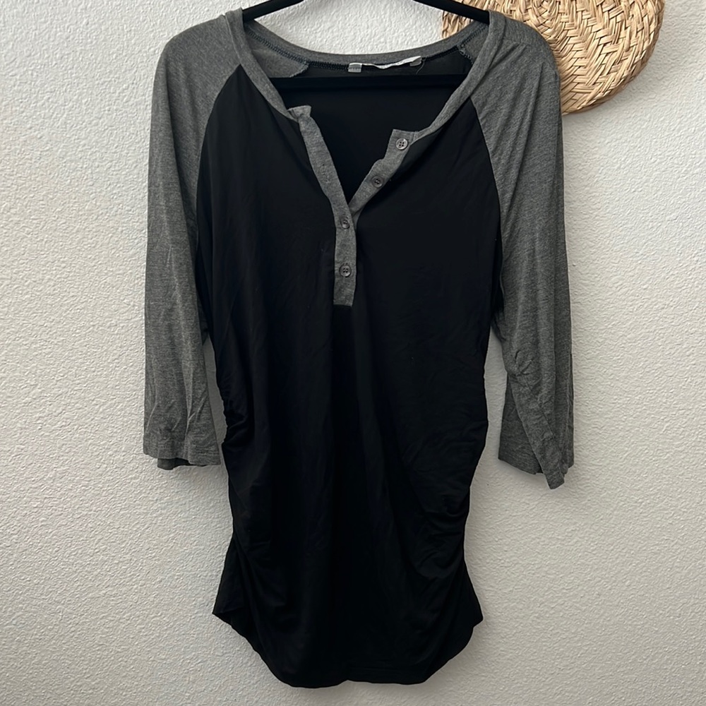 Black and Gray Women's Top